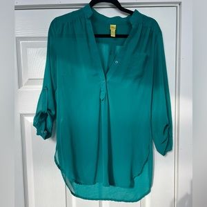 Teal blouse from Francesca’s